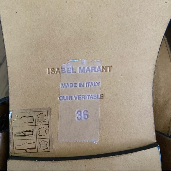 NEW Isabel Marant Camel Jemma Flat Suede Fringe Sandals - Picture 3 of 5